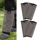 Harrison Howard Loose Fitting Fly Boots UV-Protective Extra Tough Mesh Ventilated Four Fasteners Stay-on Design Protect Horse Legs & Stomp-Reducing Set of 4 Deep Navy Large - Image 10
