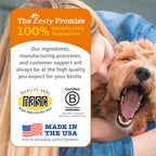 Comparison graphic of Zesty Paws dental bones health benefits