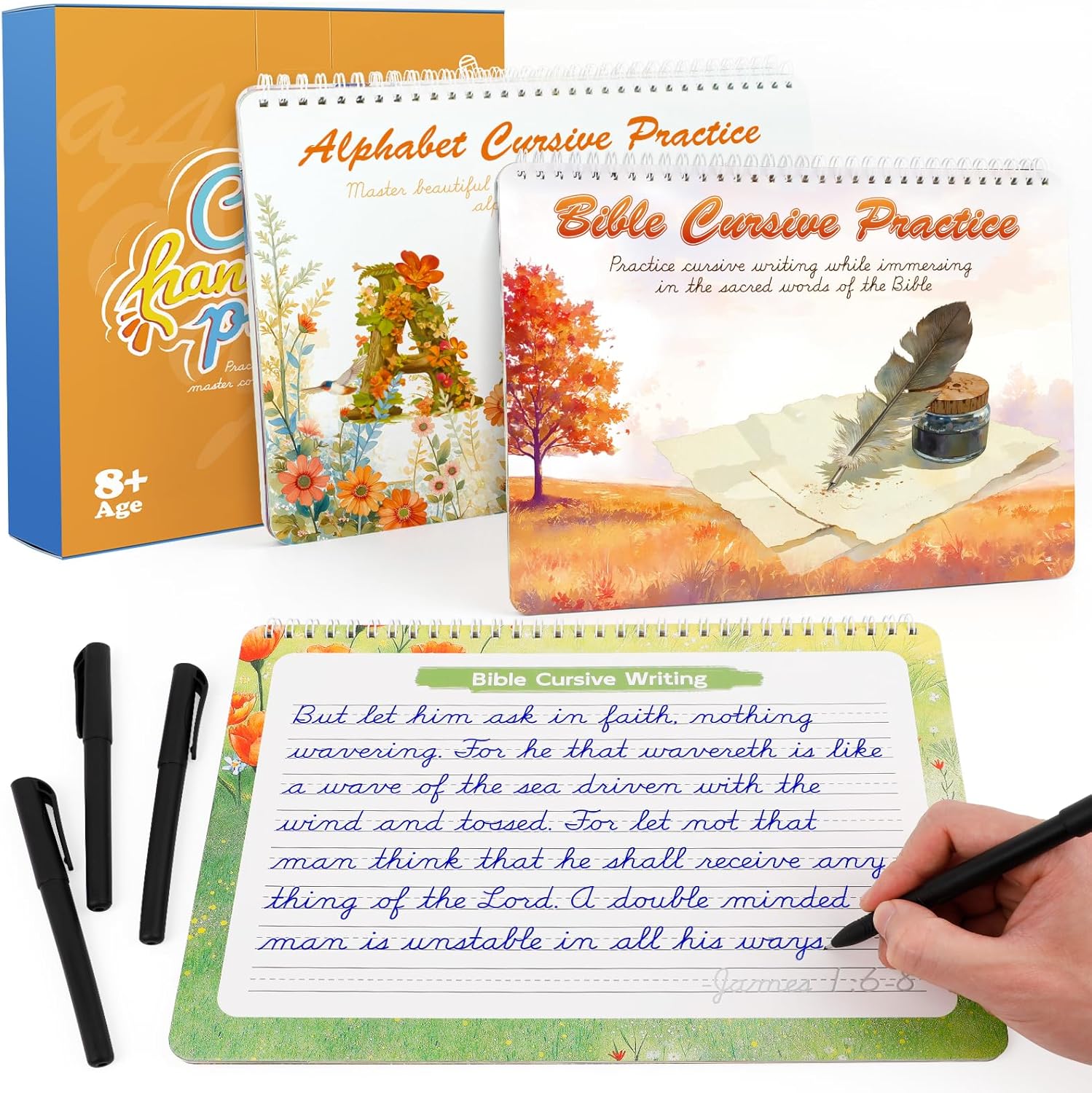 Zazopup grooved cursive handwriting workbook front view showcasing the alphabet tracing cover.
