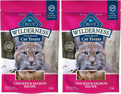 Blue Buffalo Wilderness Grain Free Soft-Moist Chicken & Salmon Cat Treats, 2-oz. Bag - Image 10