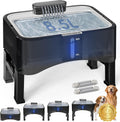 Upsky 2.25 gallon elevated dog water fountain front view