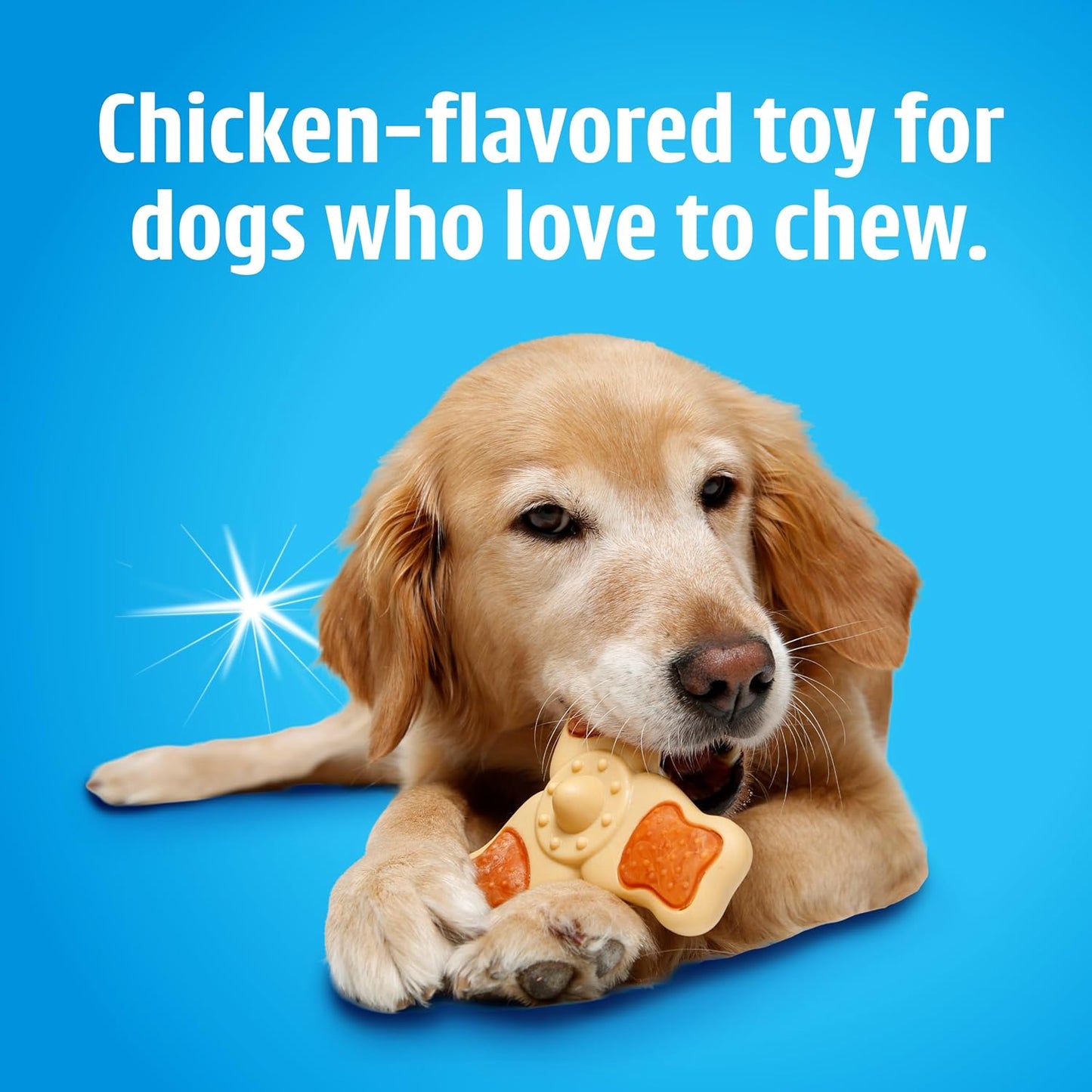Side profile of Hartz Chew 'n Clean durable nylon toy