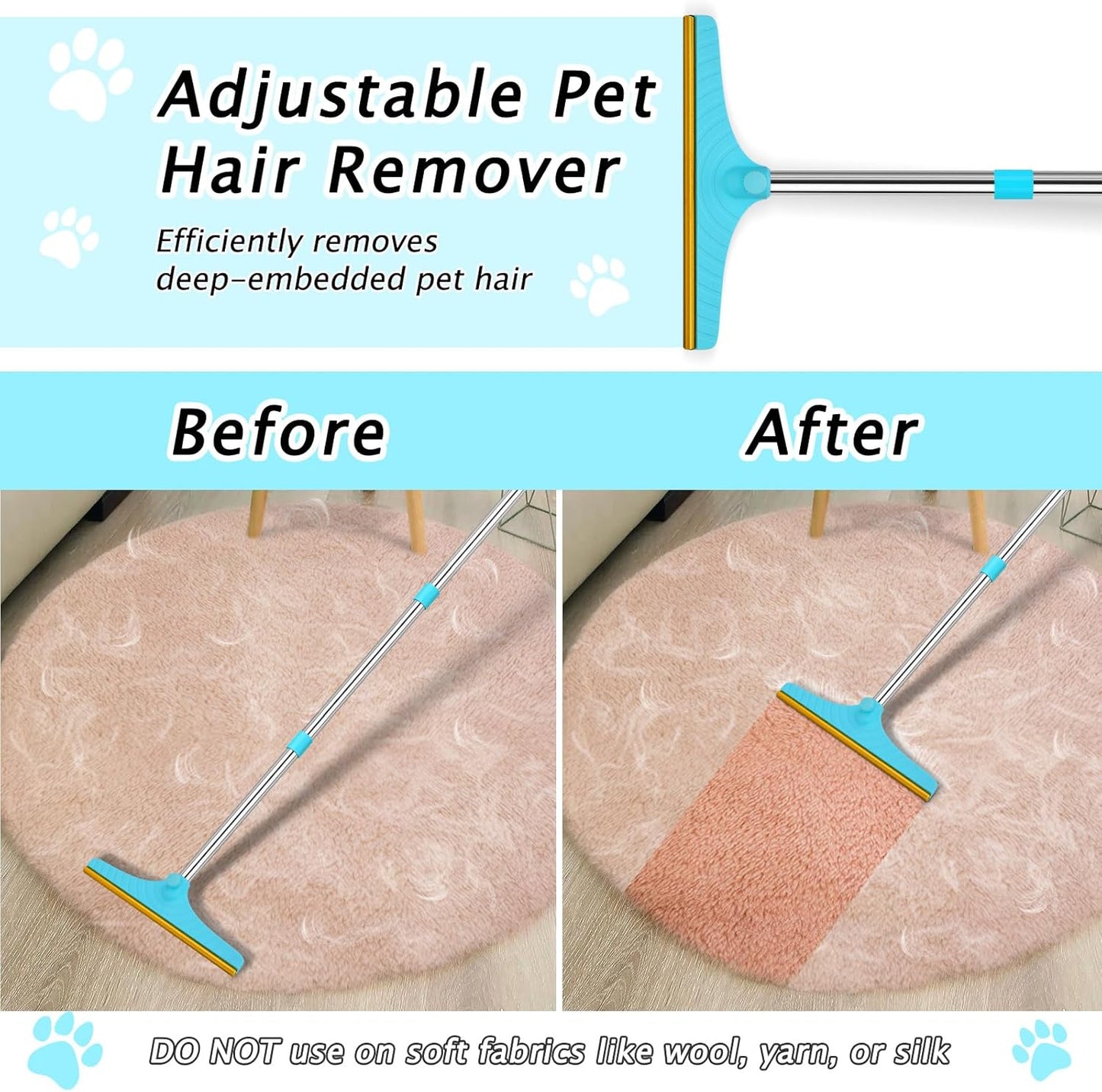 Eaersan pet hair remover set components