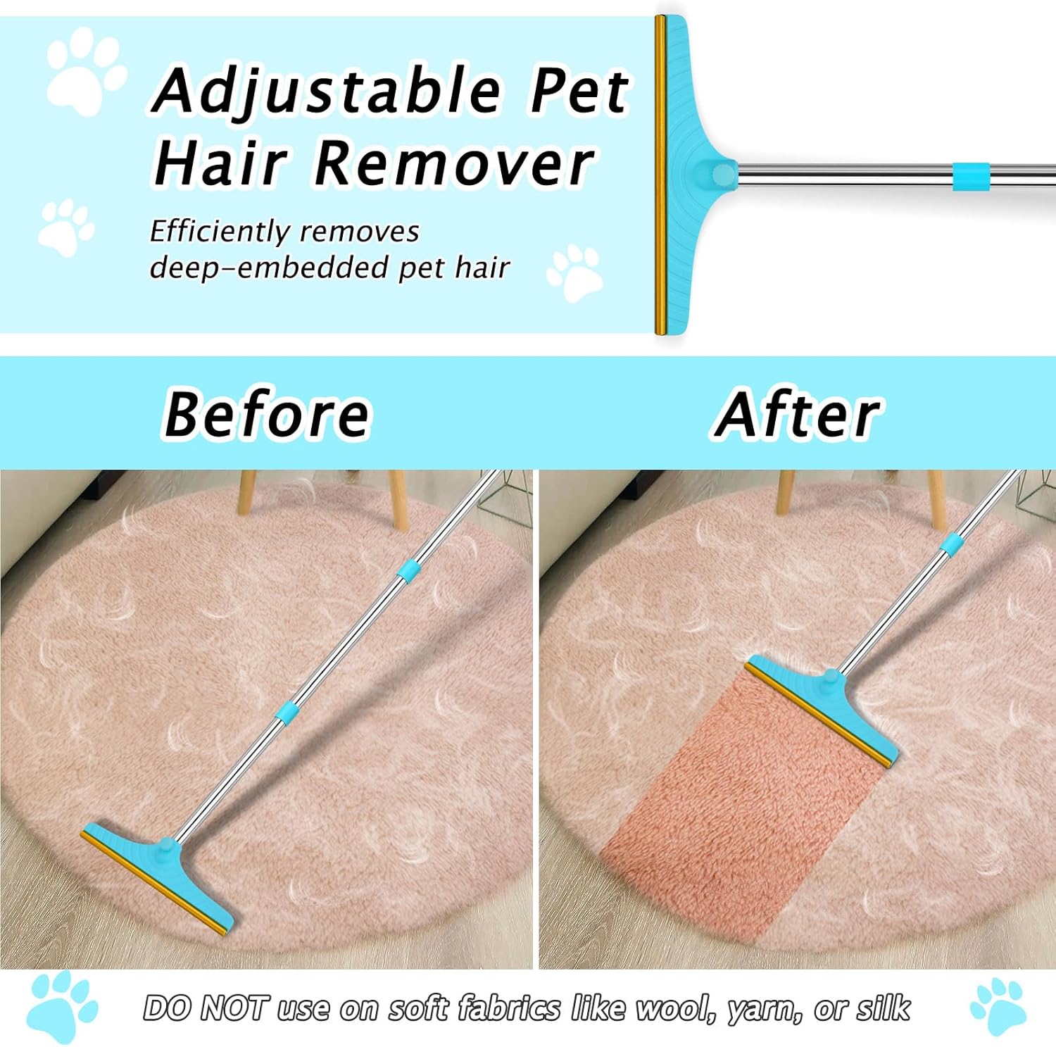 Eaersan pet hair remover set components