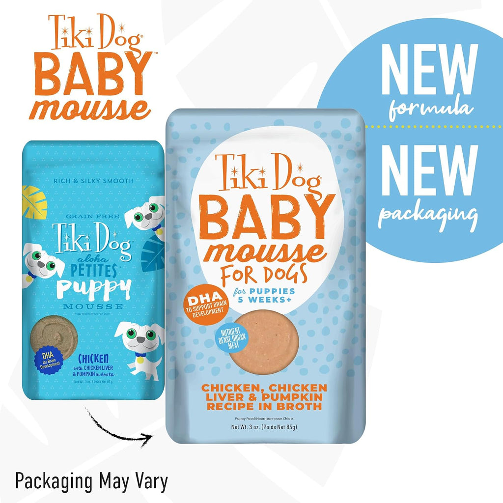Tiki Dog Baby Mousse texture showing smooth consistency
