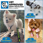Close up of JZXOIVA dog boot rubber anti-slip sole