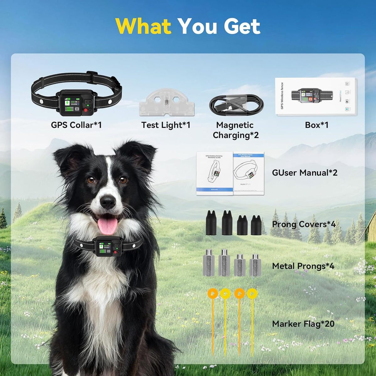 GPS Wireless Dog Fence System, Invisible Dog Fence with GPS Collar, 49-6561FT Range, IP67 Waterproof Rechargeable Collars, Electric Dog Fence for Large Medium Dogs, Outdoor Use - Image 9