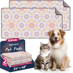 Washable Dog Pee Pads - Absorbent Reusable Puppy Training Pads, Waterproof Leak - Proof & Non - Slip for Crate Whelping Potty Training 48x48 (Pack of 2) - Image 12