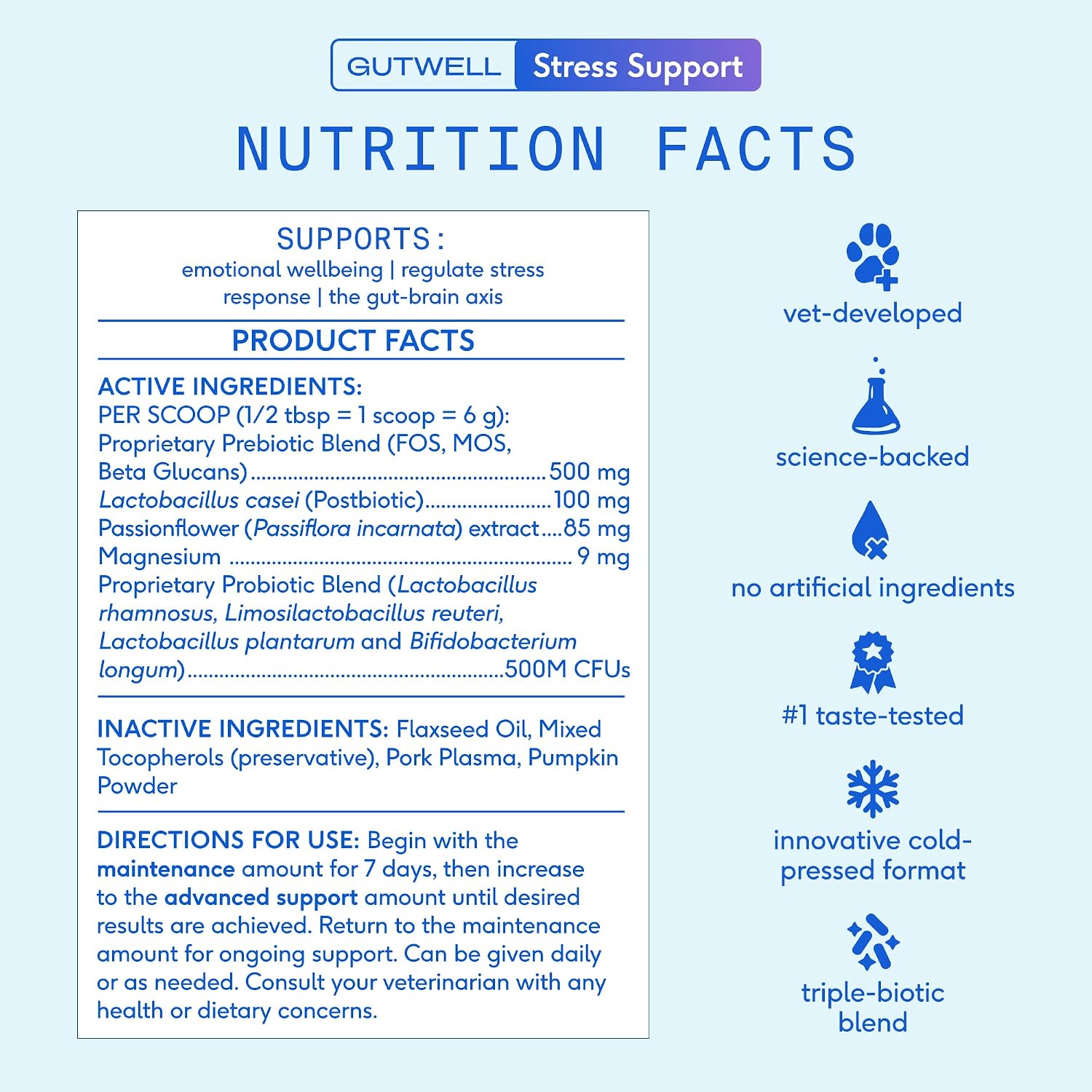 Native Pet premium USA imported pet supplement powder for anxious dogs