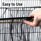Breathable mesh material detail for bird cage guard