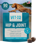 VetIQ Glucosamine Hip & Joint Supplement for Dogs, 180 Soft Chews, Joint Support Supplement with MSM and Krill, Dog Health Supplies Large & Small Breed, Chicken Flavored Chewables - Image 12