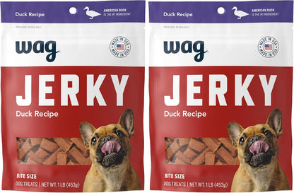 Amazon Brand - Wag Soft & Tender American Jerky Dog Treats - Duck Bites, 16 Ounce (Pack of 1) - Image 15