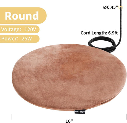 Removable and washable brown fleece cover being zipped off the pet heating pad.