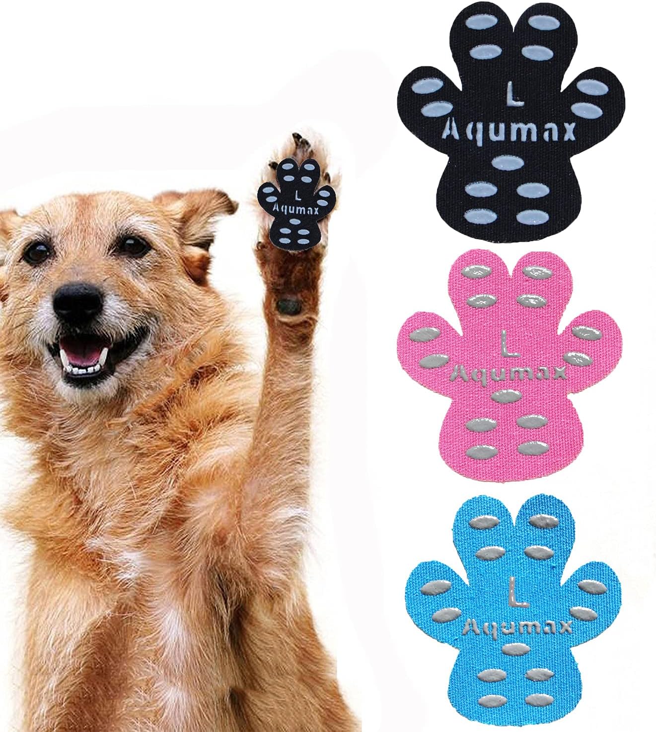 Dog Paw Protector Anti-Slip Pads,Toe Grips for Senior Dogs,Paw Grips Traction Pads for Slippery Hardwood Floors,Essentials for Senior Dogs,12 Sets (48 pcs) XL Black - Image 10