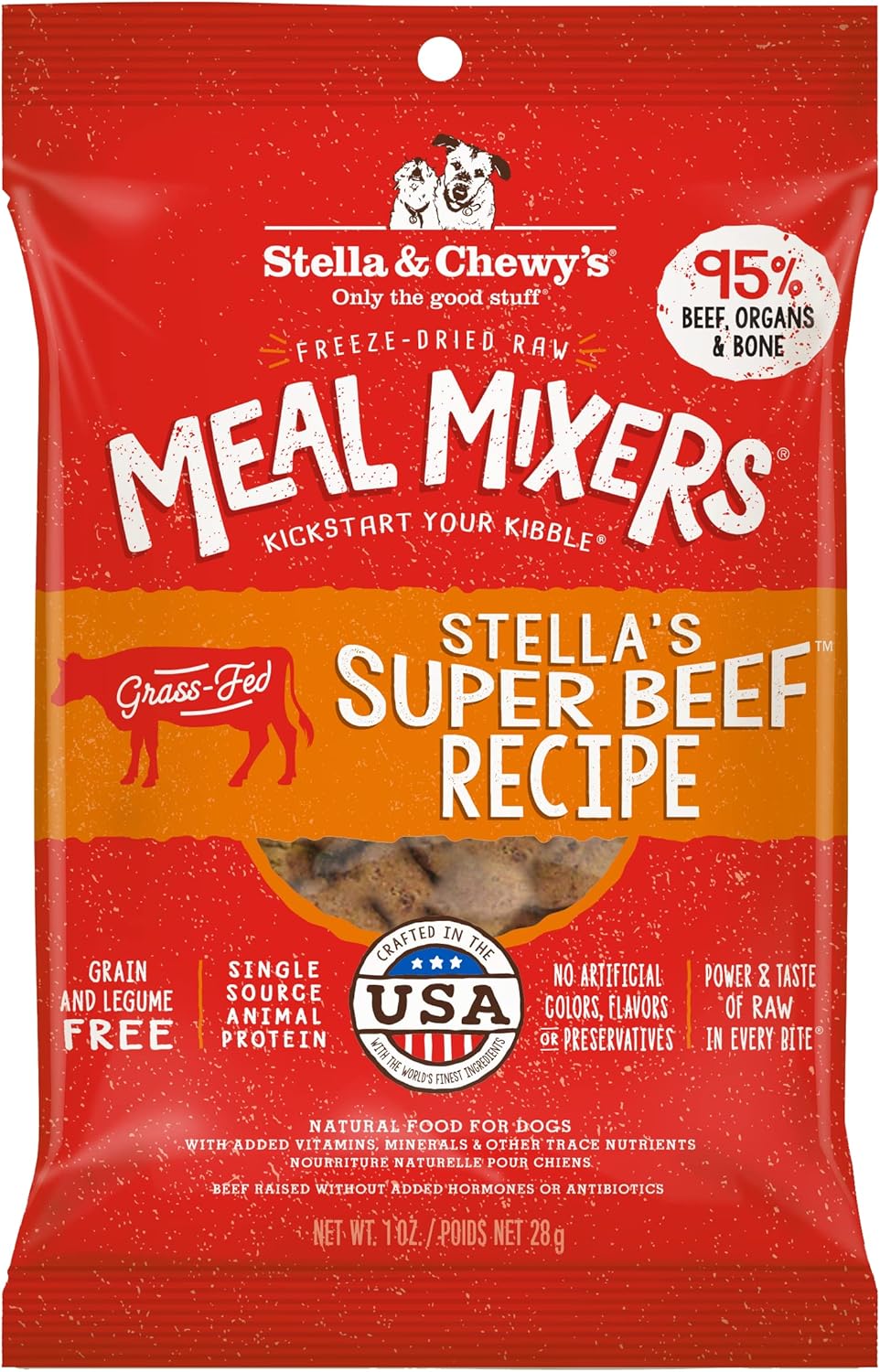 Stella & Chewy's Freeze-Dried Raw Tantalizing Turkey Meal Mixers- Dog Food Topper and Mixer - Made with 95% Cage-Free Turkey, Organs & Bone - Perfect for Picky Eaters - Grain-Free - 1 oz - Image 14