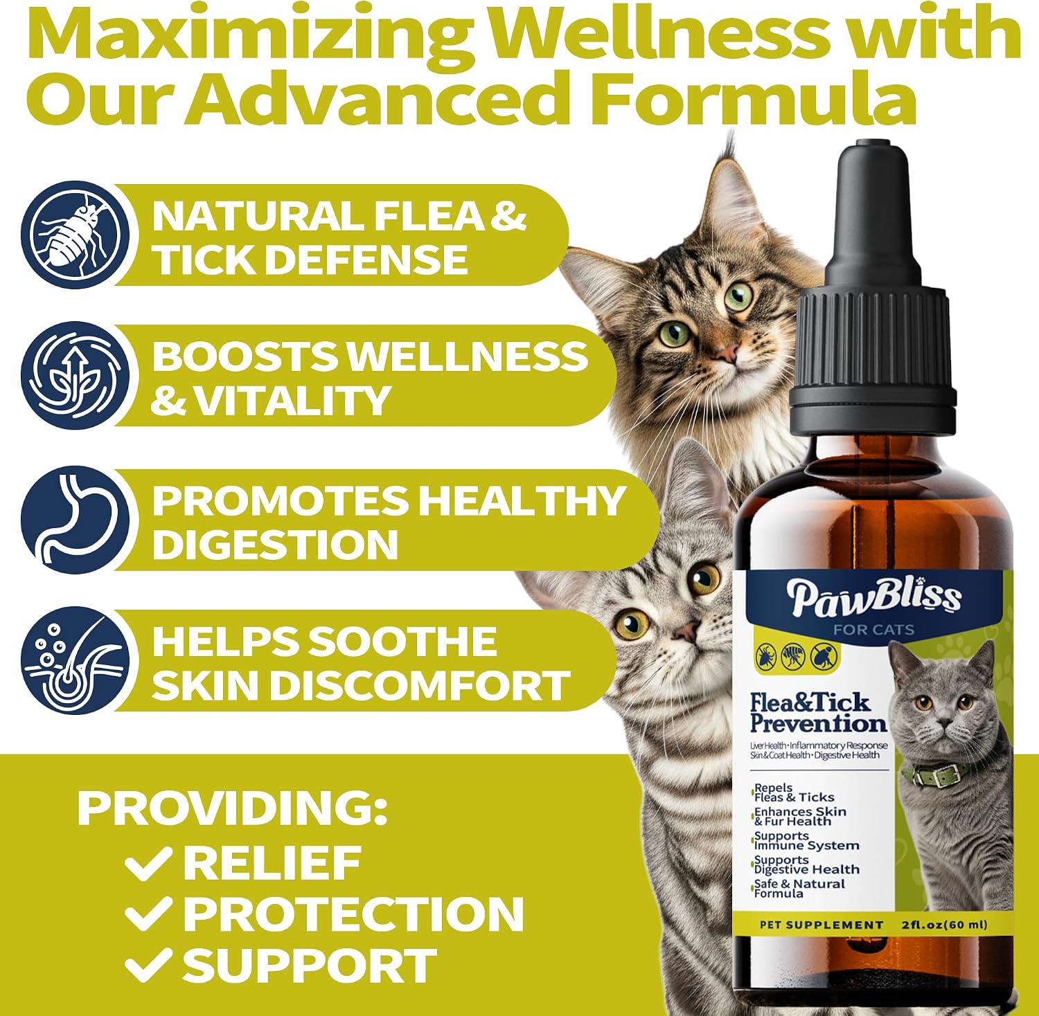 WEALLIN oral cat multivitamins for skin and coat health improvement
