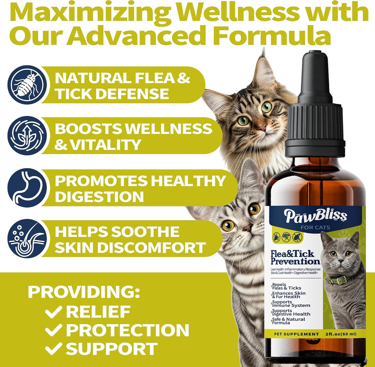 WEALLIN oral cat multivitamins for skin and coat health improvement