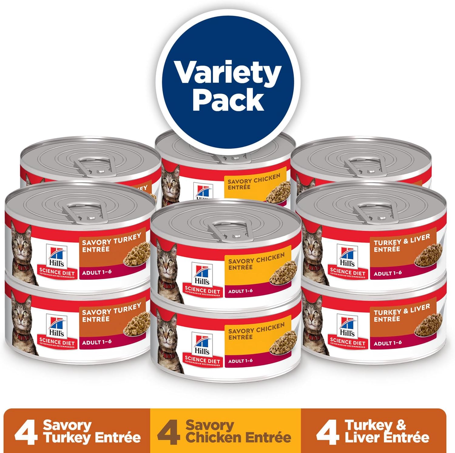 Hill's Science Diet Savory Turkey minced wet cat food can
