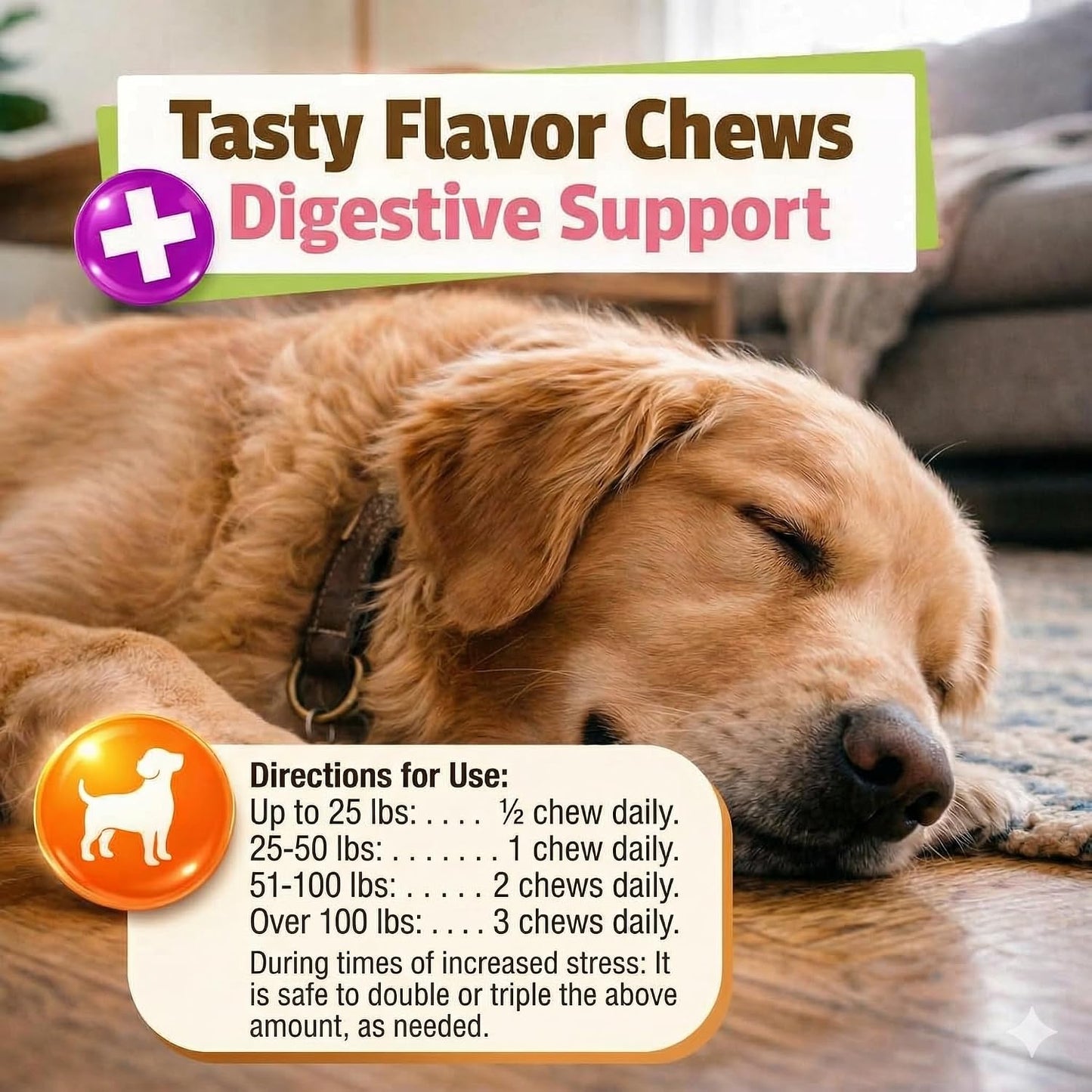 Pet Naturals imported USA dog supplement for thunderstorm and fireworks stress reduction