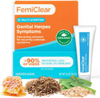 FemiClear Genital Herpes and Cold Sore Multi Symptom Relief Ointment 0.5 Ounce tube front view