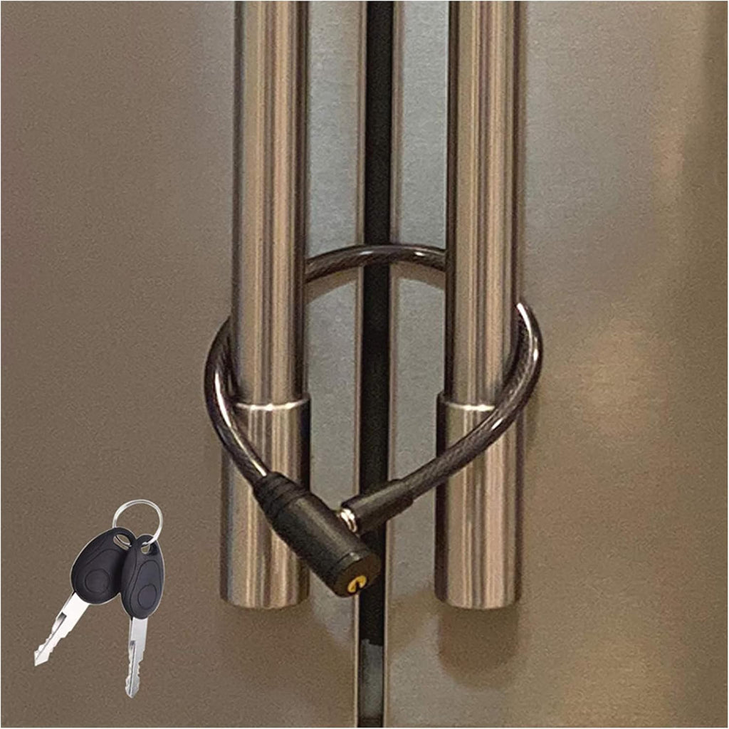 Urban August child proof refrigerator cable lock front view