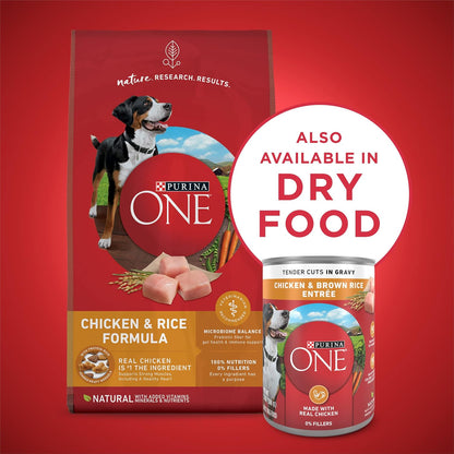Purina ONE Natural High Protein Dog Food, Tender Cuts in Gravy Chicken and Brown Rice Entre - 13 Ounce (Pack of 12) - Image 10