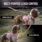 Adjustable no pull harness for large dogs outdoor hiking