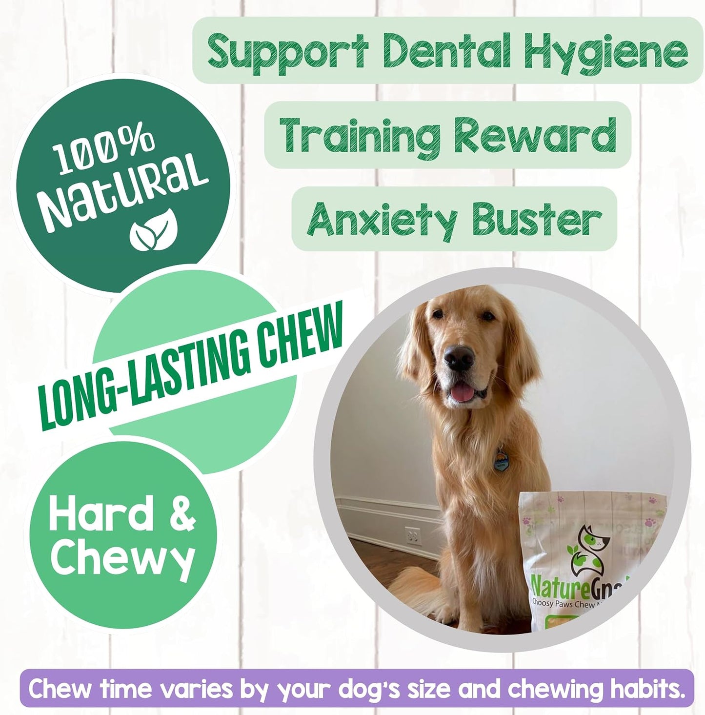 Nature Gnaws rawhide free beef pizzle treats for large dogs