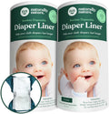 Naturally Nature bamboo disposable cloth diaper liners front packaging view