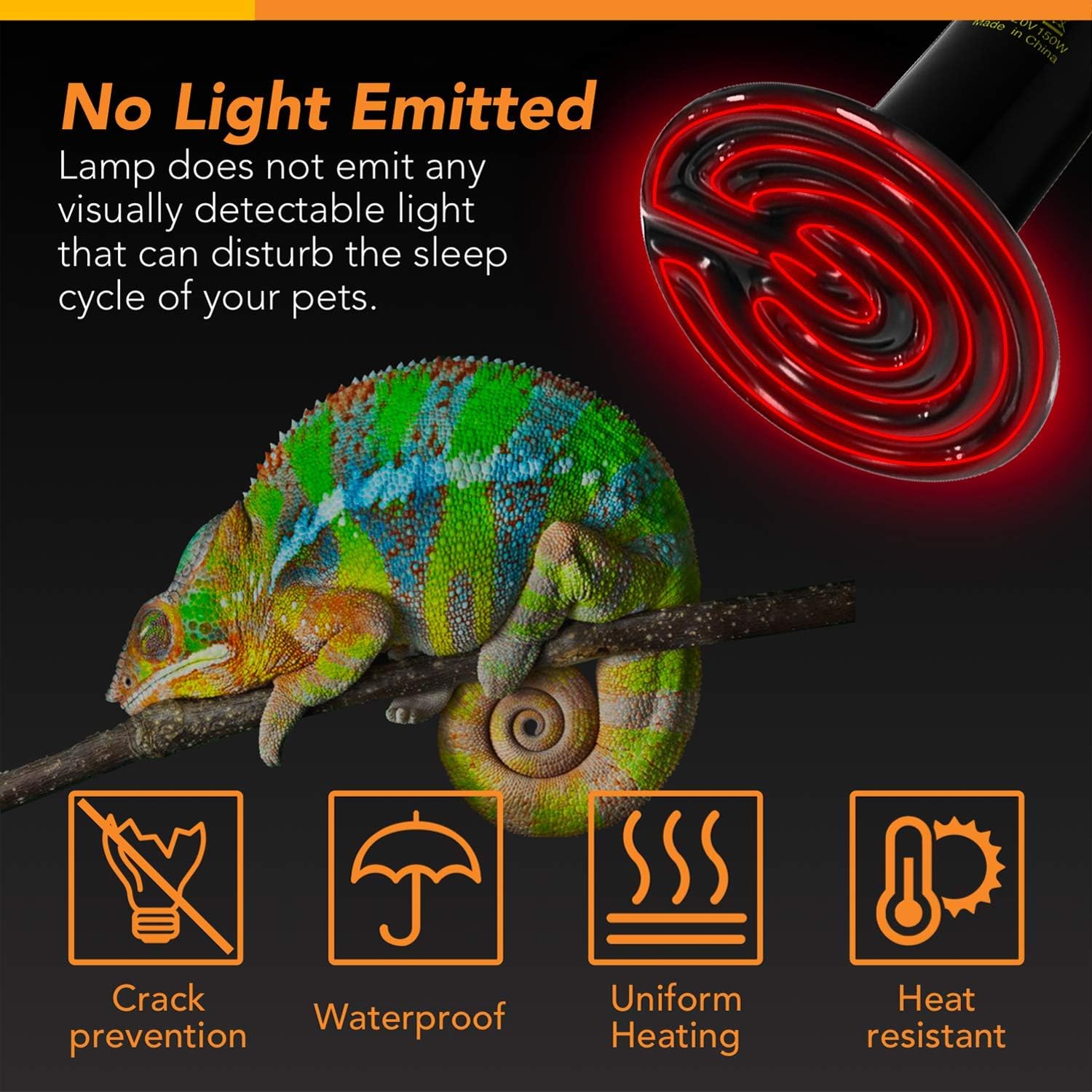 Simple Deluxe non light emitting poultry heater showing the heating surface dimensions.