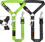 Removable Dog Seat Belt Harness for Car, 3 in 1 Pet Dog Car Seatbelt Leash, Retractable Restraint Secures to Vehicle Headrest & Adjustable Reflective Bungee Dog Seatbelt Tether, Blue and Black - Image 15