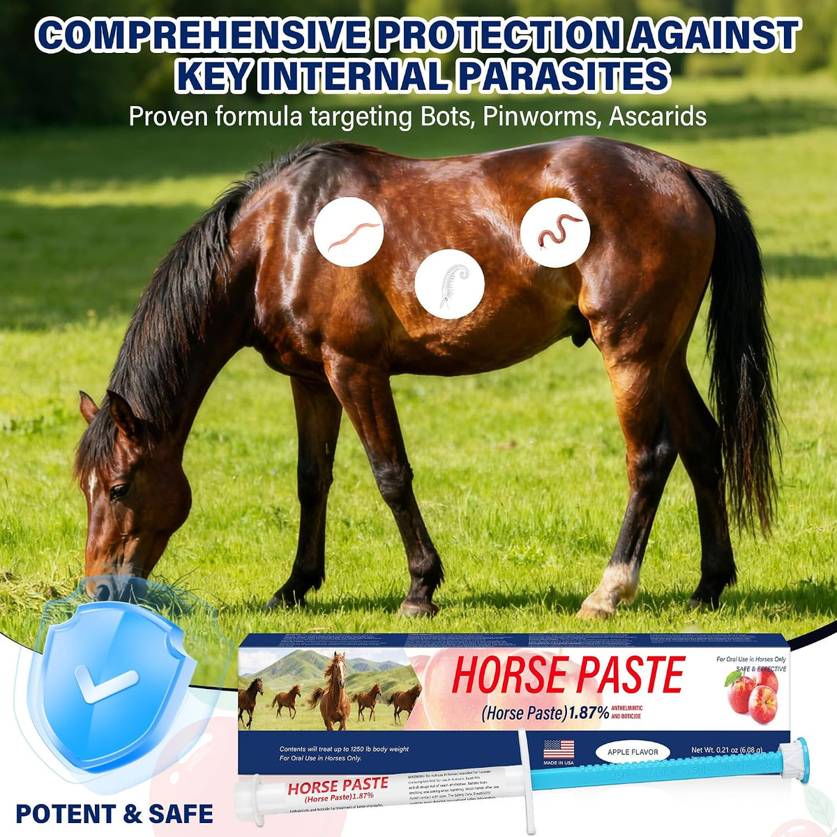 Weight calibrated plunger detail on equine oral paste