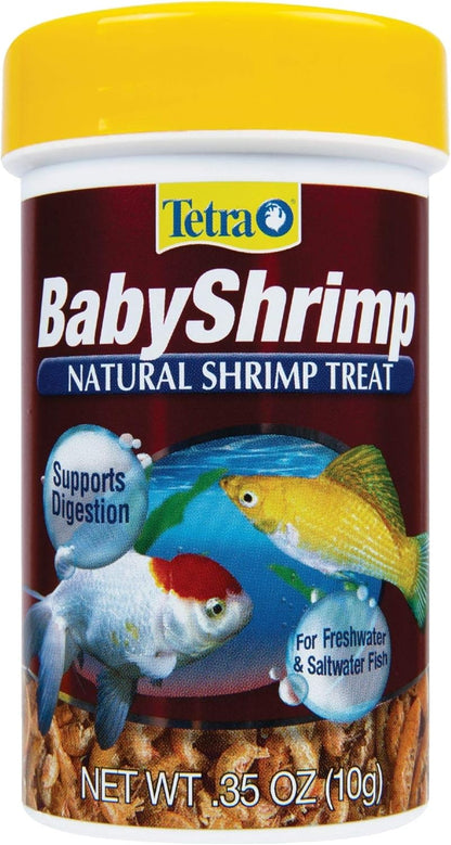 Tetra BabyShrimp natural aquarium fish treat front view