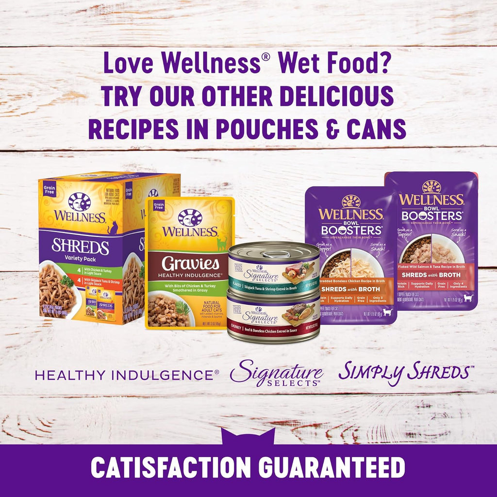 Nutritional information panel on the cat food pouch