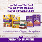 Nutritional information panel on the cat food pouch