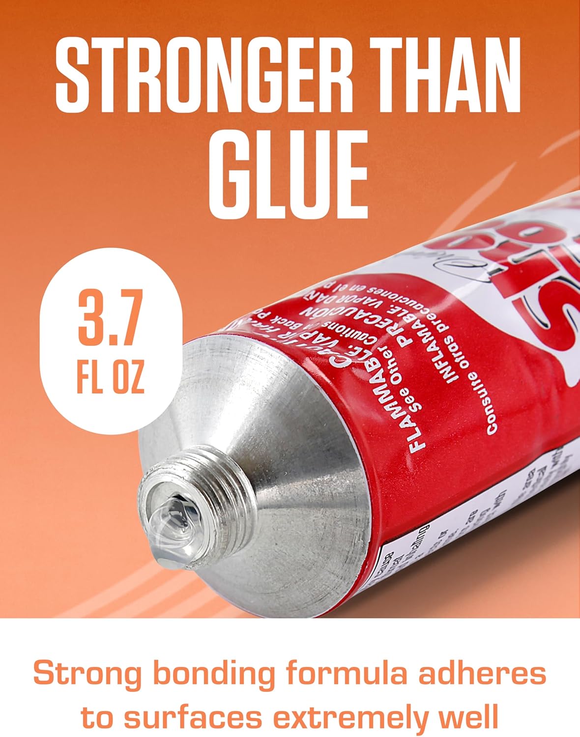 Three point seven fluid ounce packaging of Shoegoo original adhesive for leather and canvas repair.