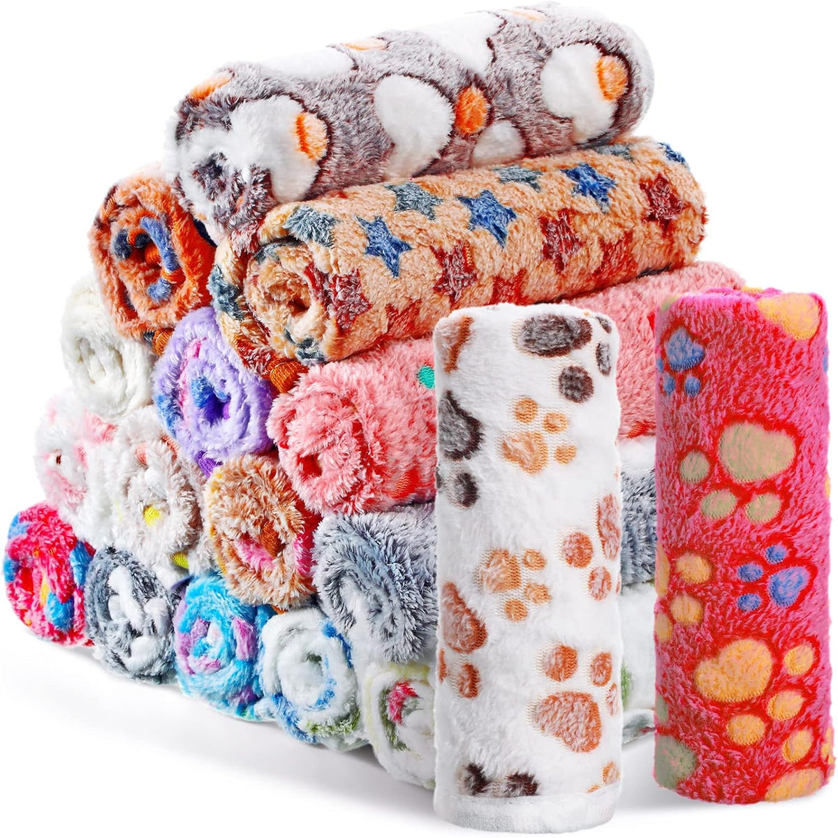 Compact and lightweight travel fleece pet blankets close up look