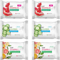 Epielle Watermelon Makeup Remover Wipes front view showing 6 pack bundle