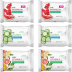 Epielle Watermelon Makeup Remover Wipes front view showing 6 pack bundle