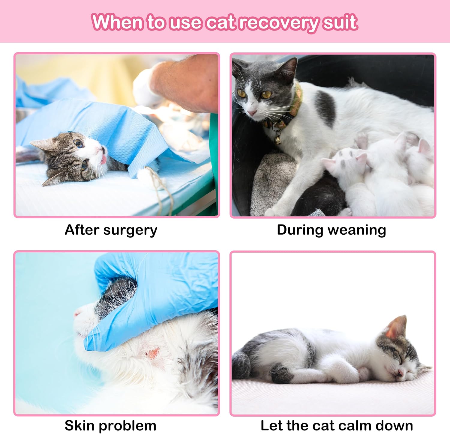 Close up view of the elastic fabric on the PUMYPOREITY cat recovery clothing