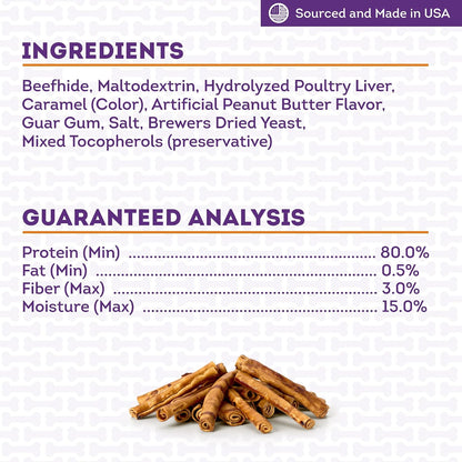 Treatly authentic USA sourced beefhide treats for small and medium dogs