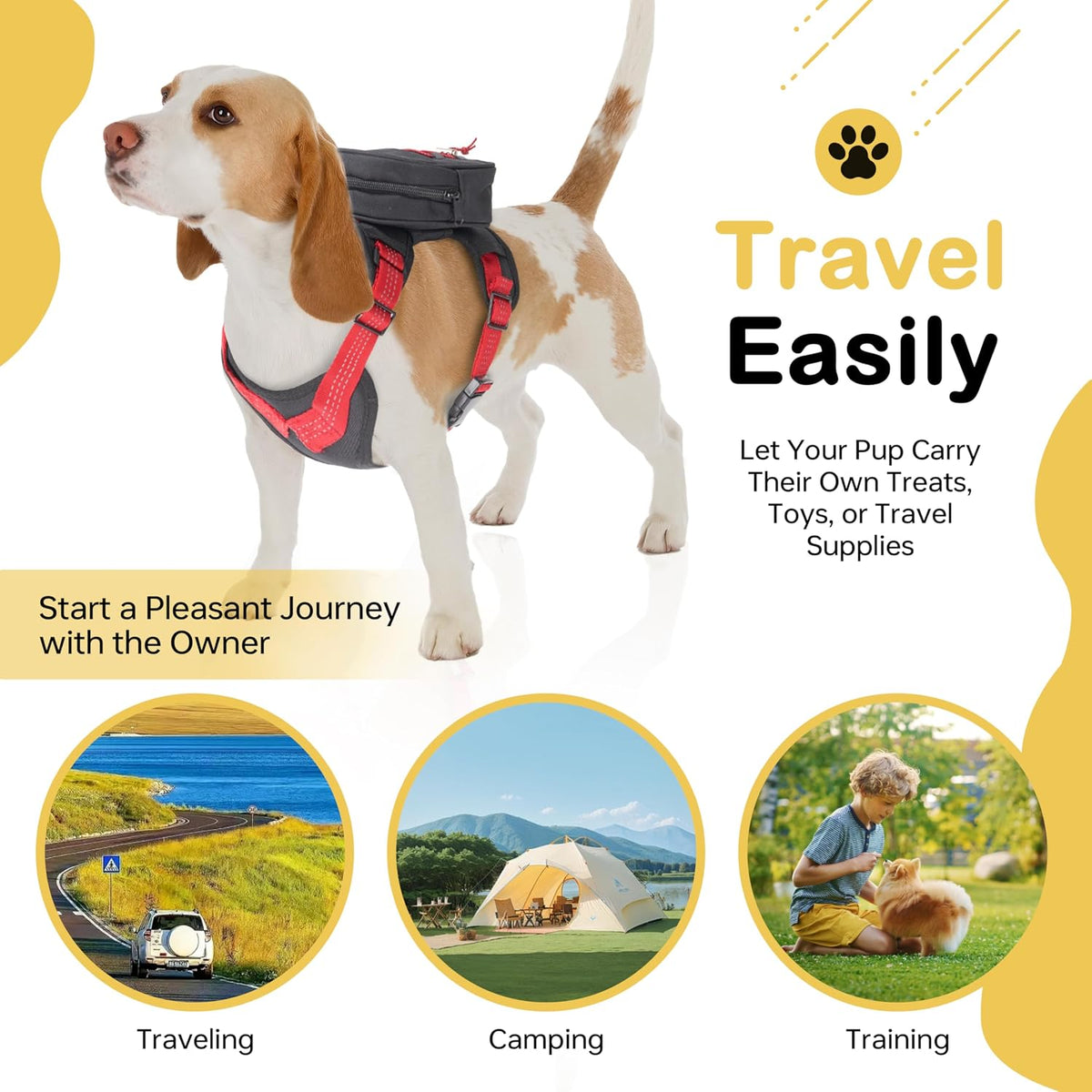 Adjustable buckles on Moysoon dog harness for perfect fit