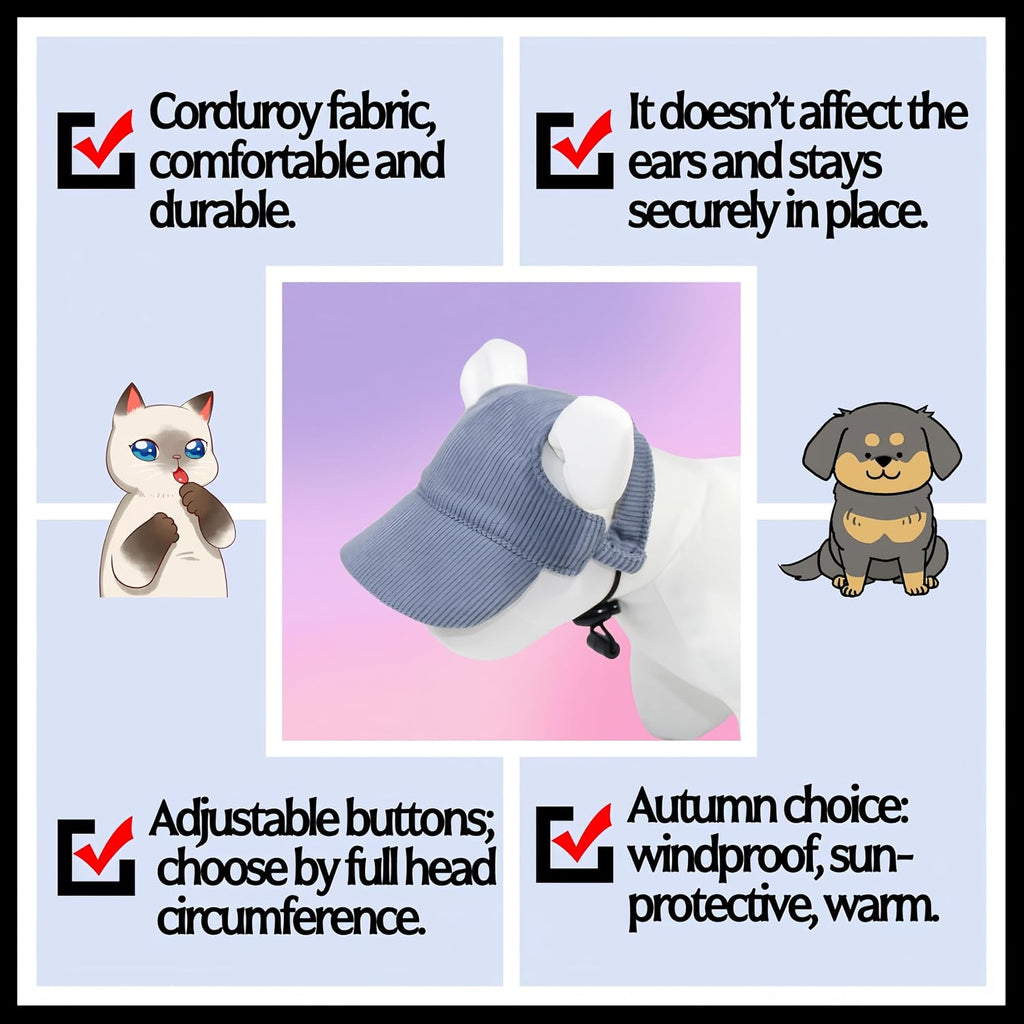 Adjustable chin strap detail on Tabksola pet baseball hat