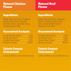 Natural chicken flavor split pouch from the Pedigree Drizzlers savory sauce variety pack.