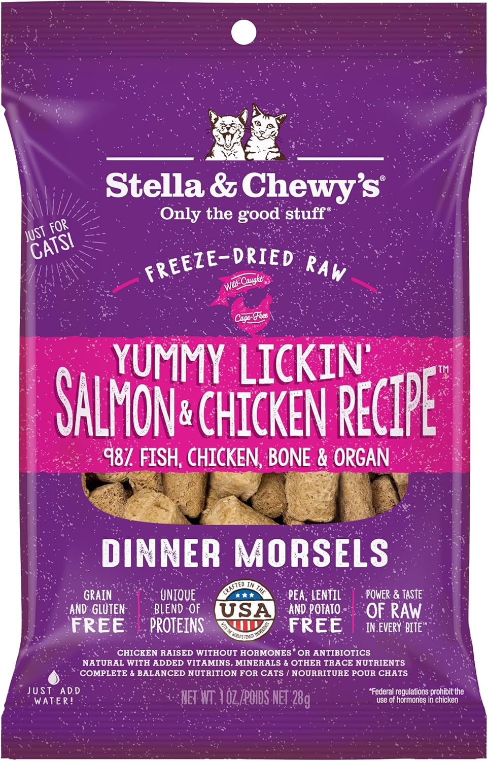Stella & Chewy's Freeze-Dried Raw Cat Dinner Morsels - Premium Chicken Recipe with 98% Cage-Free Meat & Organs - Natural Grain-Free Cat & Kitten Food - Made in USA - 3.5 oz - Image 15