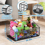 Kaiferty rust-resistant metal dog toy basket for puppies