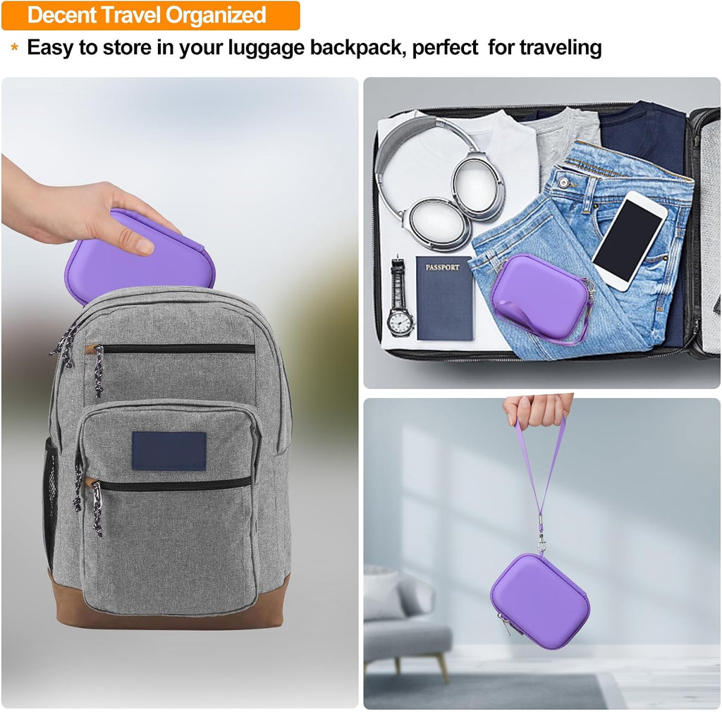 Elonbo Carrying Case for Bitzee Disney/Bitzee Magicals/Bitzee Interactive Toy Digital Pet, Bitzee Digital Virtual Toy Hard Travel Bag, Electronic Pets Toys Storage Cover Holder, Purple - Image 6