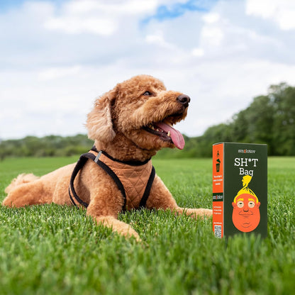 Smolotov viral satirical dog poop bags packaging details