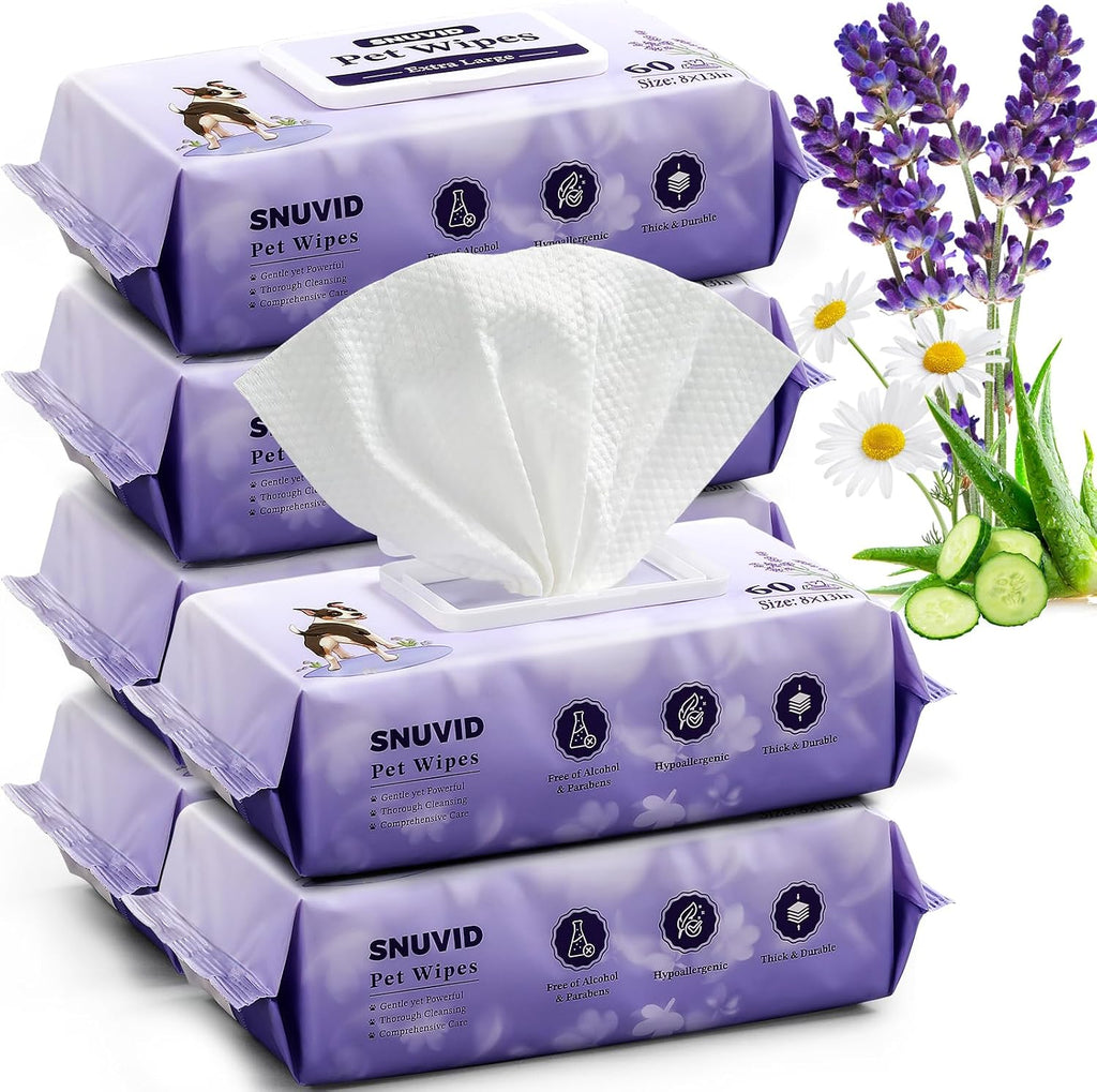 IMMHABI Snuvid Extra Large Dog Wipes front view packaging
