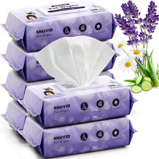 IMMHABI Snuvid Extra Large Dog Wipes front view packaging